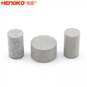 按需定制316L燒結(jié)不銹鋼濾柱_氣動閥門控制平衡塞防爆不銹鋼過濾器