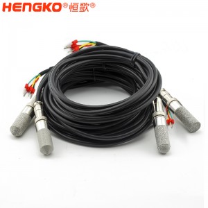 恒歌高精度溫濕度傳感器探頭防水不銹鋼外殼RHT30 i2c土壤濕度露點溫度環(huán)境測量傳感器