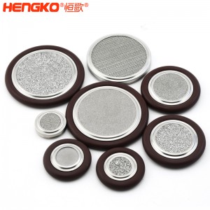 恒歌不銹鋼316L真空卡環(huán)濾芯耐高溫透氣均勻耐壓，工業(yè)衛(wèi)生級不銹鋼濾片過濾器