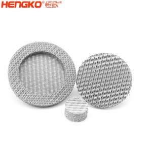 恒歌定制金屬粉末燒結(jié)多層過濾網(wǎng)濾片過濾精準(zhǔn)清洗簡單,用于醫(yī)藥工業(yè)