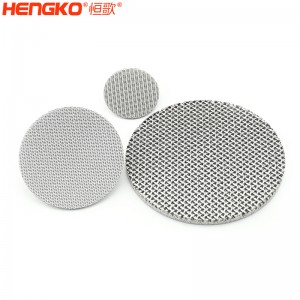恒歌定制金屬粉末燒結(jié)多層過濾網(wǎng)濾片過濾精準(zhǔn)清洗簡單,用于醫(yī)藥工業(yè)