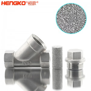 恒歌定制316L粉末燒結(jié)不銹鋼Y型過濾器耐腐蝕易清洗，用于化工行業(yè)