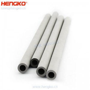 恒歌定制加工微米粉末多孔金屬過濾器元件(氮氣擴散器管)