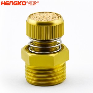 廠家批發(fā)HSD型可調(diào)節(jié)青銅消聲消音器多規(guī)格耐高溫消音降噪，用于電磁閥氣動靜音器接頭