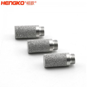 廠家定制農(nóng)業(yè)大棚溫濕度傳感器探頭保護(hù)罩_防水耐腐不銹鋼外螺紋平頭露點儀殼體