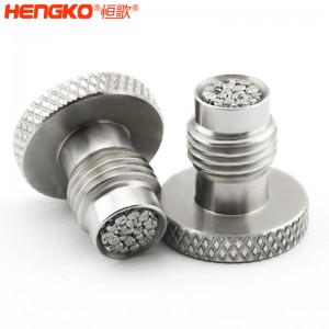 廠家定制有創(chuàng)呼吸機氣源入口醫(yī)療級316L不銹鋼過濾器濾芯防塵透氣耐腐蝕，用于呼吸機