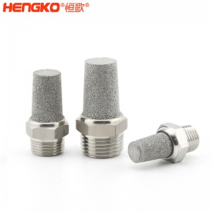 316不銹鋼粉末燒結(jié)消聲器_降噪音多規(guī)格氣動閥消音器氣動接頭