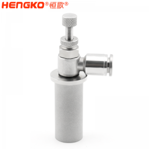 恒歌通用型調速閥節(jié)流閥氣體流路快擰L型_316l不銹鋼氣缸調節(jié)閥