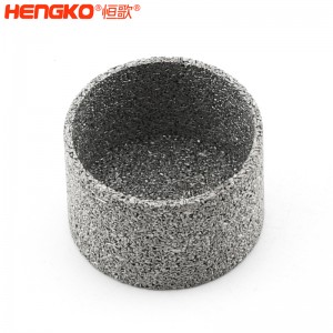 廠家直銷不銹鋼316L粉末微顆粒濾筒，耐高溫防塵不銹鋼金屬燒結(jié)濾筒濾芯